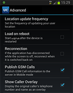 Advanced settings